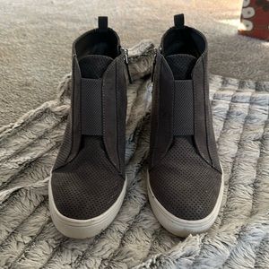Zip - Up sneaker boot wedge